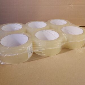 Transparante tape / verpakkingstape / plakband, per 6 rollen