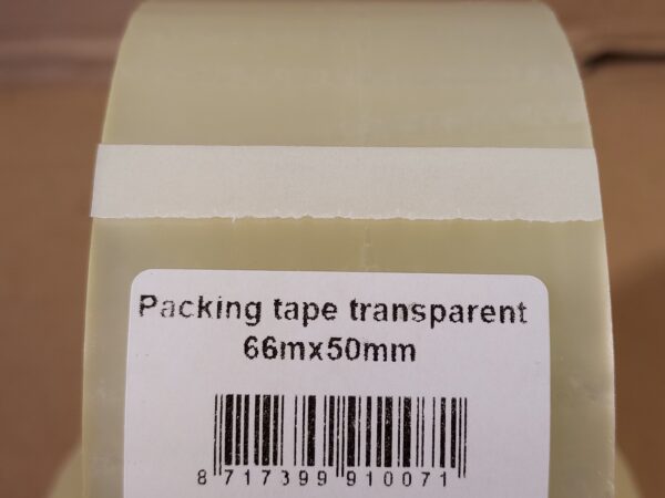 Transparante tape / verpakkingstape / plakband, per 6 rollen